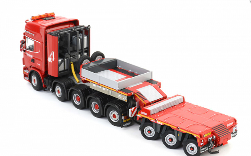 ミニカー WSI 1/50 VOLVO MCO-PX 5ac Nooteboom WSI voor VOLVO FH4 GLOBETROTTER 8x4 Nooteboom MCO PX-5 AS